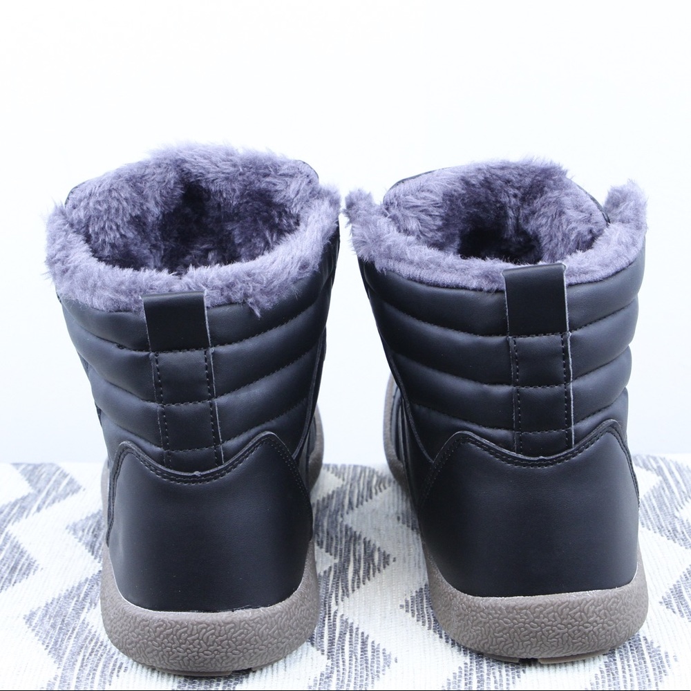 NEW Mens SASHA Waterproof Fur Ankle Boots - Picture 4 of 7